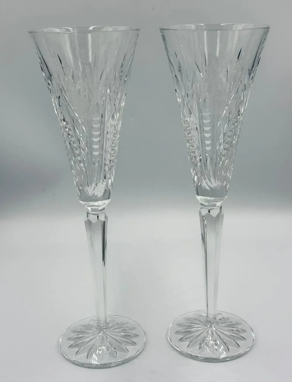 Waterford Crystal 12 Days of Christmas #1 Partridge in a Pear Tree Champagne 2pc
